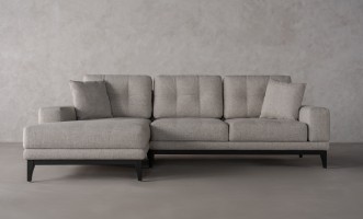 Foster Left Corner Sofa Bed with Black Oak Legs- Cosmic 21541-08