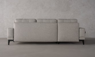 Foster Left Corner Sofa Bed with Black Oak Legs- Cosmic 21541-08