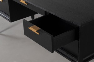 City Desk Black Oak color  
