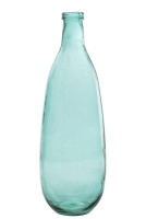 Aqua Vase Bottle Glass L