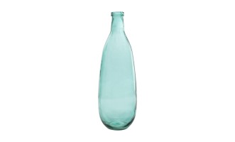 Aqua Vase Bottle Glass L