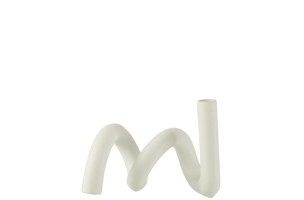 Candle Holder Twist White