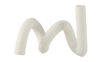 Candle Holder Twist White
