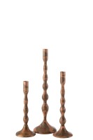 Candle Holder Sha Copper Medium (10,5x10,5x33cm)