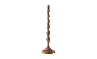 Candle Holder Sha Copper Large (13x13x41,5cm)