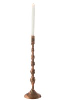 Candle Holder Sha Copper Large (13x13x41,5cm)
