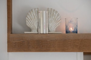 Seashell Bookend White/Natural Set Of 2