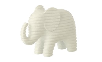 Elephant Striped White Large (22,2X9X16,7Cm)