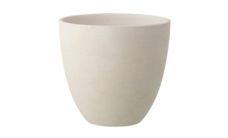 Flowerpot Round White Large (30,5X30,5X29,5Cm)