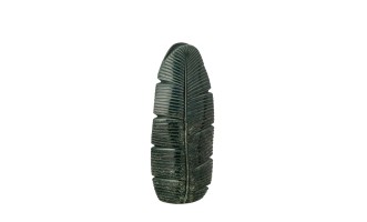 Vase Leaf Dark Green Medium (19X11X46,5Cm)