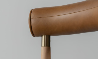 Naomi Dining Chair Light oak / Leather