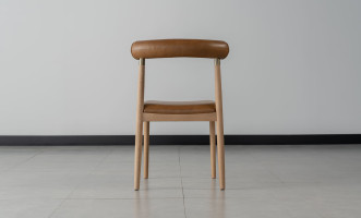 Naomi Dining Chair Light oak / Leather