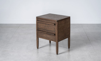 Lines 2-Drawer Bedside Table