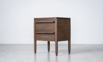 Lines 2-Drawer Bedside Table