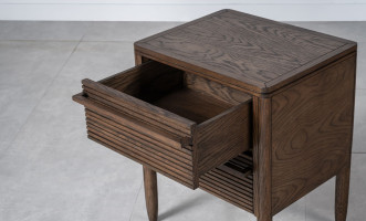 Lines 2-Drawer Bedside Table