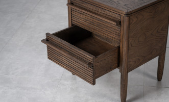 Lines 2-Drawer Bedside Table