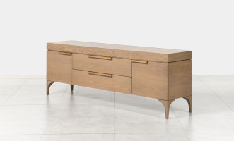 Bridge Low Media Console Cappuccino finish