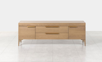 Bridge Low Media Console Cappuccino finish