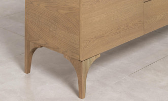 Bridge Low Media Console Cappuccino finish