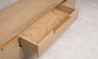 Bridge Low Media Console Cappuccino finish