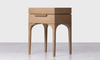 Bridge Bedside Table Cappuccino finish