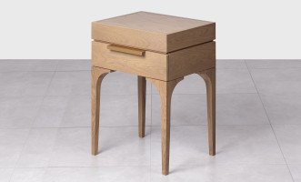 Bridge Bedside Table Cappuccino finish