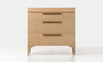 Bridge 3-Drawers Chest Cappuccino finish