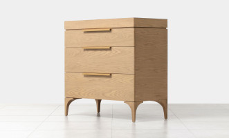 Bridge 3-Drawers Chest Cappuccino finish