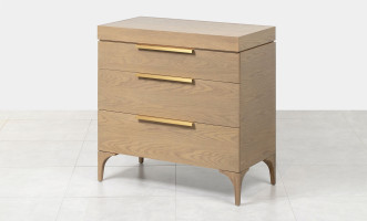 Bridge 3-Drawers Chest Cappuccino finish