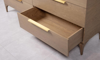 Bridge 6-Drawers Chest Cappuccino finish