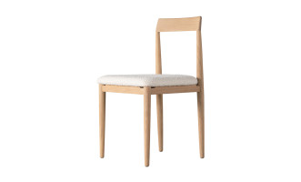 Edges Dining Chair (light oak/boucle)