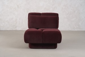 Bubble Armchair (fabric Maroon)