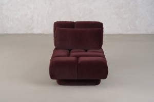 Bubble Armchair (fabric Maroon)