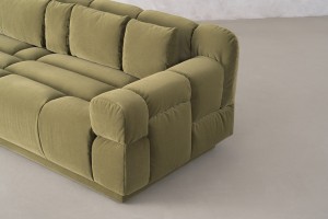 Bubble 3 Seater Sofa (fabric Moss)