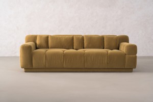 Bubble 3 Seater Sofa (fabric Amber)
