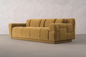 Bubble 3 Seater Sofa (fabric Amber)