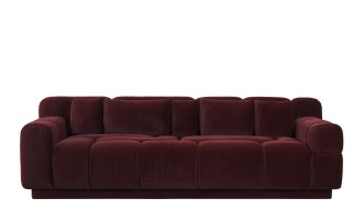 Bubble 3 Seater Sofa (fabric Maroon)