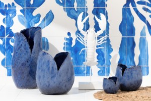 Vase Thibault Blue Medium (20X19X19,5Cm)