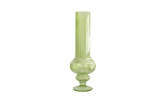 Vase Ada Ribbed Green Medium (13,5X13,5X40Cm)