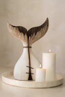 Whale Tail Natural/White Small (16,5X7X25,5Cm)