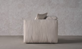 Nuvola Right Arm Sofa Section (Fabric: FIORD PLAIN col.102 (Cat. 3))