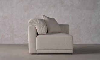 Nuvola Right Arm Sofa Section (Fabric: FIORD PLAIN col.102 (Cat. 3))