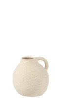 Jug Vase Ceramic Beige (15x14,5x15cm)