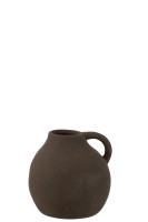Jug Vase Ceramic Black  (14,5x14,5x15cm)