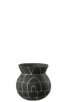 Vase Japan Black (18x18x18cm)