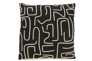 Melle Cushion Black (50x50x15cm)