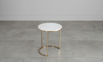Soho Marble Top Side Tables Set of 2 Pieces