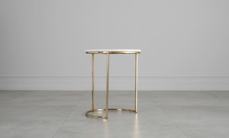 Soho Marble Top Side Tables Set of 2 Pieces