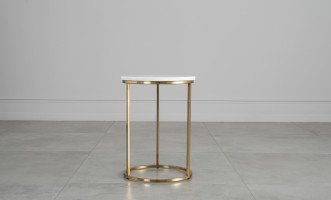 Soho Marble Top Side Tables Set of 2 Pieces