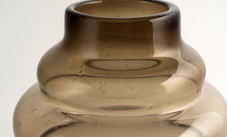 Schorl brown Vase H20 cm